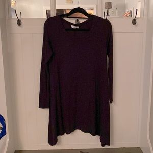 Size Large Moa Moa top. Maroon and black. Great to dress up or down